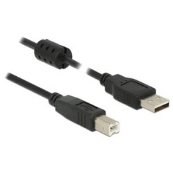 Delock - Kabel USB - USB (M) do USB typ B (M) - USB 2.0 - 3 m - černá