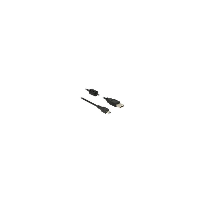 Delock - Kabel USB - USB (M) do mini-USB typ B (M) - USB 2.0 - 1 m - černá