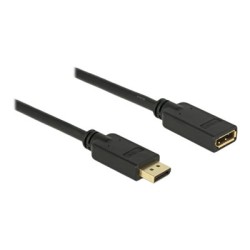 Delock - Prodlužovací kabel DisplayPort - DisplayPort (M) do DisplayPort (F) - DisplayPort 1.2 - 15 m - podporuje 4K - cerná
