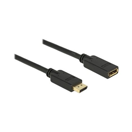 Delock - Prodlužovací kabel DisplayPort - DisplayPort (M) do DisplayPort (F) - DisplayPort 1.2 - 15 m - podporuje 4K - cerná