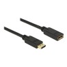 Delock - Prodlužovací kabel DisplayPort - DisplayPort (M) do DisplayPort (F) - DisplayPort 1.2 - 15 m - podporuje 4K - cerná