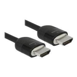 Delock Premium - Prémiově vysoká rychlost - kabel HDMI s ethernetem - HDMI s piny (male) do HDMI s piny (male) - 2 m - tr… 84964