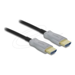 Delock - High Speed - HDMI kabel - HDMI s piny (male) do HDMI s piny (male) - 5 m - hybridní med/optické vlákno - cerná