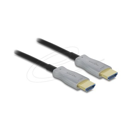 Delock - High Speed - HDMI kabel - HDMI s piny (male) do HDMI s piny (male) - 5 m - hybridní med/optické vlákno - cerná