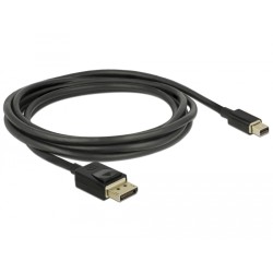 Delock - Kabel DisplayPort - DisplayPort s piny (male) do Mini DisplayPort s piny (male) - 2 m - černá - podpora 8K