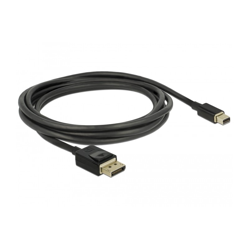 Delock - Kabel DisplayPort - DisplayPort s piny (male) do Mini DisplayPort s piny (male) - 2 m - černá - podpora 8K