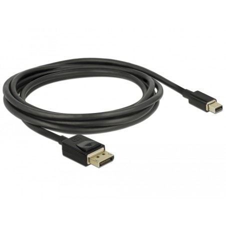 Delock - Kabel DisplayPort - DisplayPort s piny (male) do Mini DisplayPort s piny (male) - 2 m - černá - podpora 8K