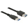Delock - Prodlužovací šňůra USB - USB typ A (M) do USB typ A (F) - USB 3.0 - 50 cm - černá