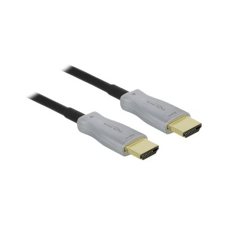 Delock - HDMI kabel - HDMI s piny (male) do HDMI s piny (male) - 30 m - optické vlákno - černá - podporuje 4K, Active Optical
