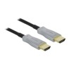 Delock - HDMI kabel - HDMI s piny (male) do HDMI s piny (male) - 30 m - optické vlákno - černá - podporuje 4K, Active Optical