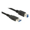 Delock - Kabel USB - USB typ A (M) do USB Type B (M) - USB 3.0 - 3 m - černá