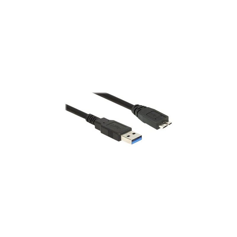 Delock - Kabel USB - USB typ A (M) do Micro-USB Type B (M) - USB 3.0 - 1 m - černá
