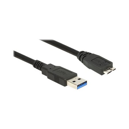 Delock - Kabel USB - USB typ A (M) do Micro-USB Type B (M) - USB 3.0 - 1 m - černá