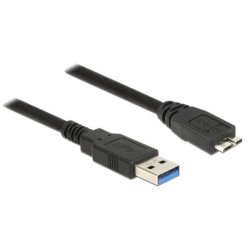 Delock - Kabel USB - USB typ A (M) do Micro-USB Type B (M) - USB 3.0 - 50 cm - černá