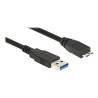 Delock - Kabel USB - USB typ A (M) do Micro-USB Type B (M) - USB 3.0 - 3 m - černá