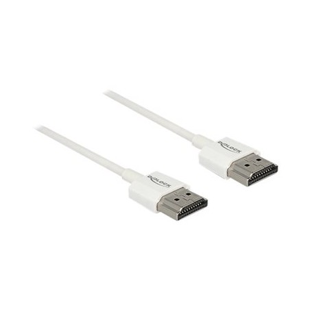 Delock High Speed HDMI with Ethernet - Kabel HDMI s ethernetem - HDMI s piny (male) do HDMI s piny (male) - 25 cm - trojnásobně