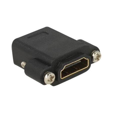 Delock - HDMI adaptér - HDMI se zdírkami (female) do HDMI se zdírkami (female) - cerná
