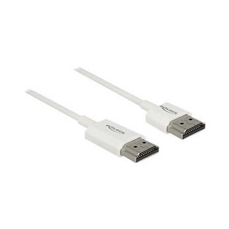 Delock High Speed HDMI with Ethernet - Kabel HDMI s ethernetem - HDMI s piny (male) do HDMI s piny (male) - 3 m - trojnásobně