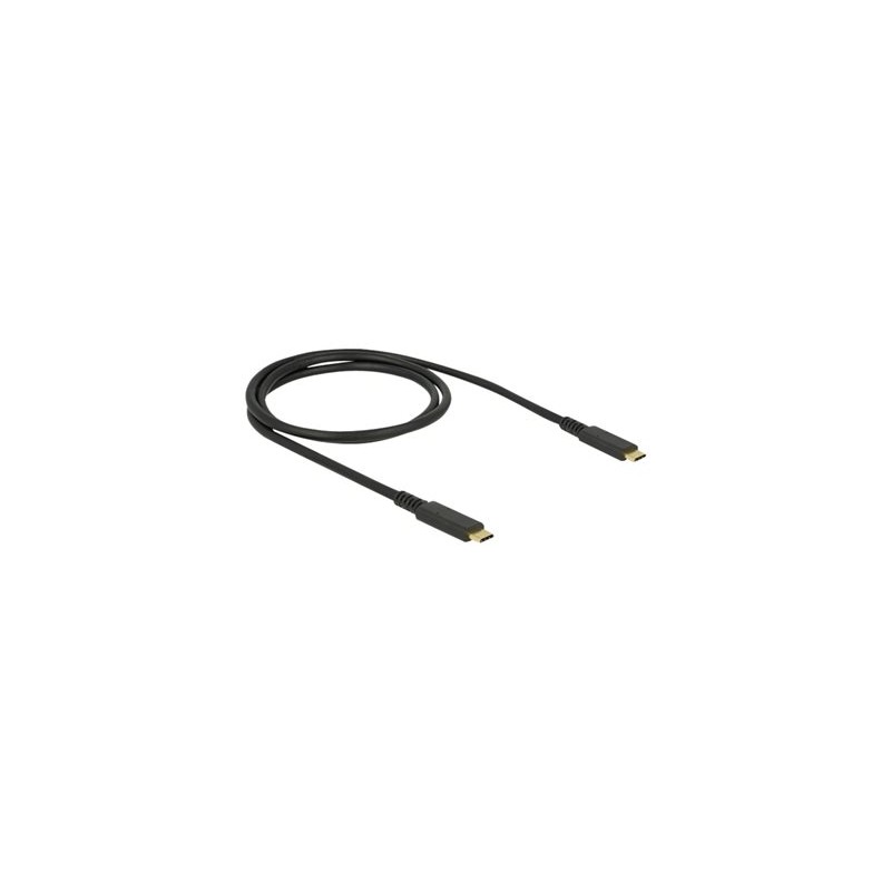 Delock - USB kabel - 24 pin USB-C (M) do 24 pin USB-C (M) - USB 3.1 Gen 2 - 3 A - 1 m - černá 85207