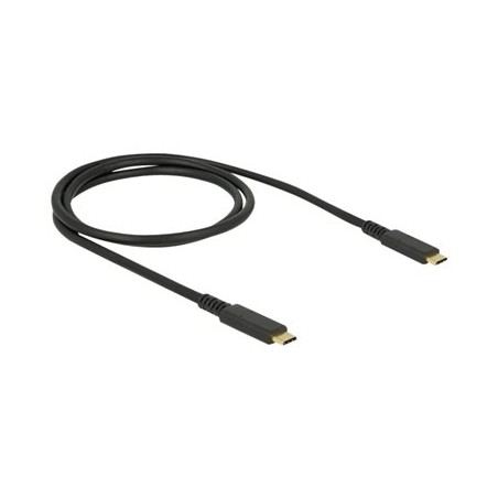 Delock - USB kabel - 24 pin USB-C (M) do 24 pin USB-C (M) - USB 3.1 Gen 2 - 3 A - 1 m - černá 85207