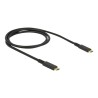 Delock - USB kabel - 24 pin USB-C (M) do 24 pin USB-C (M) - USB 3.1 Gen 2 - 3 A - 1 m - černá 85207