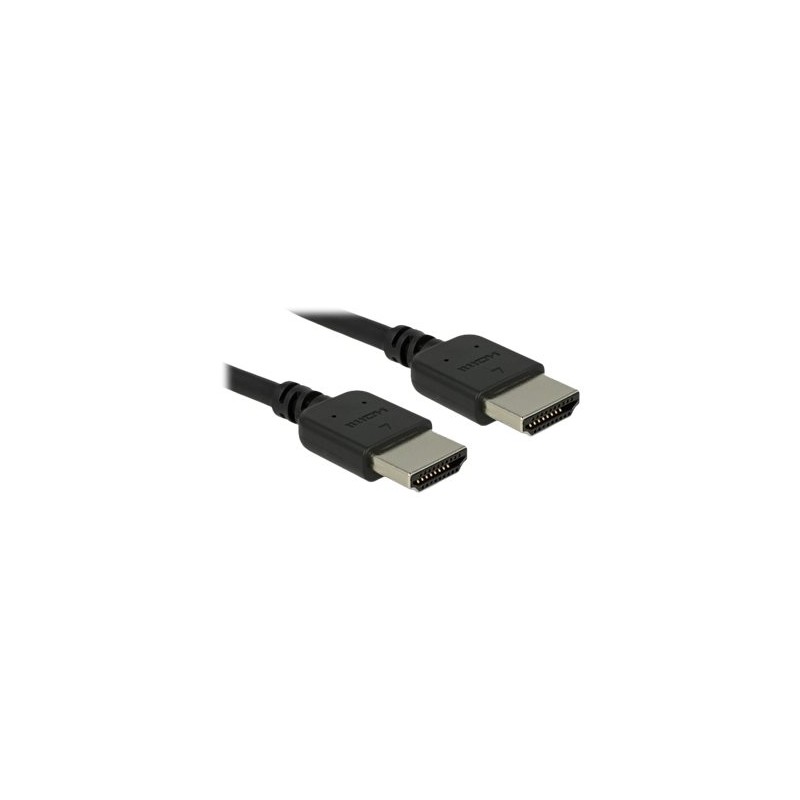 Delock Premium - Prémiově vysoká rychlost - kabel HDMI s ethernetem - HDMI s piny (male) do HDMI s piny (male) - 2 m - tr… 85217