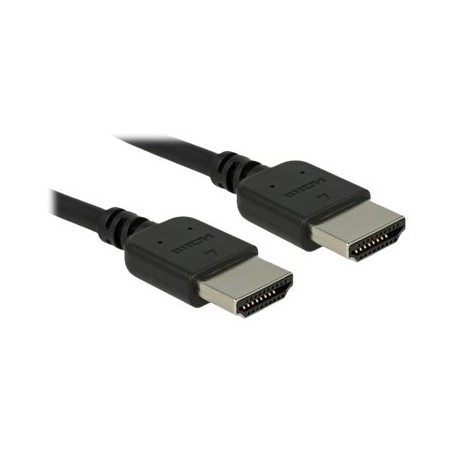 Delock Premium - Prémiově vysoká rychlost - kabel HDMI s ethernetem - HDMI s piny (male) do HDMI s piny (male) - 2 m - tr… 85217