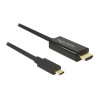 Delock - Externí video adaptér - Parade PS171 - USB-C - HDMI - černá 85260