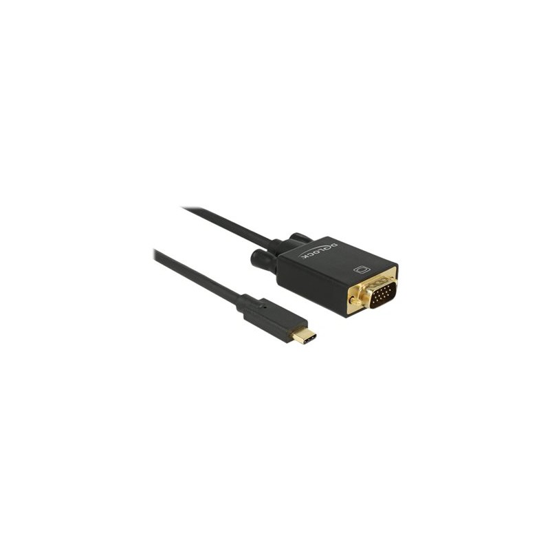 Delock - Externí video adaptér - ITE IT6516BFN - USB-C - D-Sub - černá - maloobchod 85261