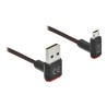 Delock Easy - Kabel USB - USB (M) zahnutý nahoru/dolů, reverzibilní do Micro USB typ B (M) zahnutý nahoru/dolů, reverzibilní