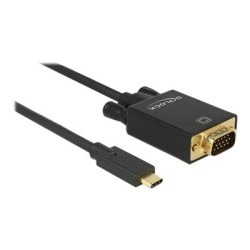 Delock - Externí video adaptér - ITE IT6516BFN - USB-C - D-Sub - černá - maloobchod 85263