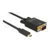 Delock - Externí video adaptér - ITE IT6516BFN - USB-C - D-Sub - černá - maloobchod 85263