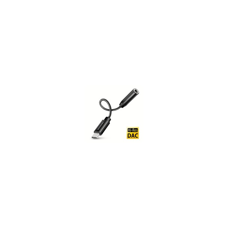 AXAGON ADA-HC, USB-C na 3.5mm jack - Hi-Res DAC audio adaptér, 384kHz/32bit, stereo