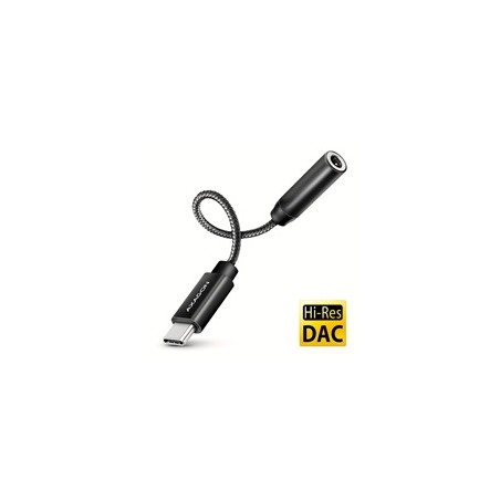 AXAGON ADA-HC, USB-C na 3.5mm jack - Hi-Res DAC audio adaptér, 384kHz/32bit, stereo