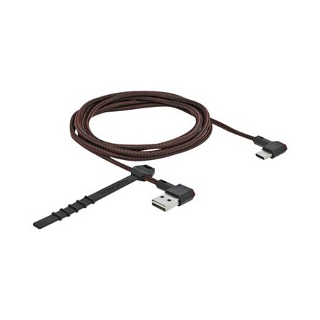 Delock Easy - USB kabel - USB (M) levý/pravý úhel, reverzibilní do 24 pin USB-C (M) levý/pravý úhel, reverzibilní - USB 2.0 - 2
