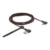 Delock Easy - USB kabel - USB (M) levý/pravý úhel, reverzibilní do 24 pin USB-C (M) levý/pravý úhel, reverzibilní - USB 2.0 - 2