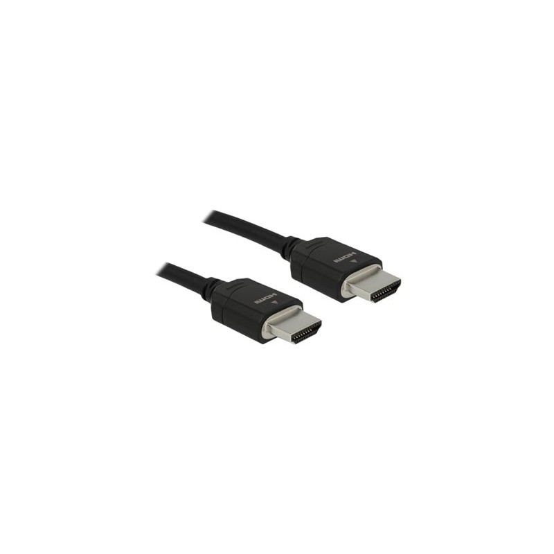 Delock - Ultra High Speed - HDMI kabel - HDMI s piny (male) do HDMI s piny (male) - 1 m - trojnásobně stíněný - černá - podpora