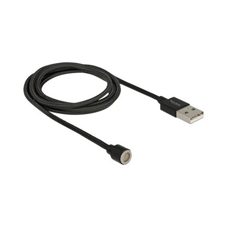 Delock Magnetic - Kabel USB - USB (M) - 5 V - 2.4 A - 1.1 m - černá