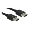 Delock - Ultra High Speed - HDMI kabel - HDMI s piny (male) do HDMI s piny (male) - 2 m - trojnásobně stíněný - černá - podpora