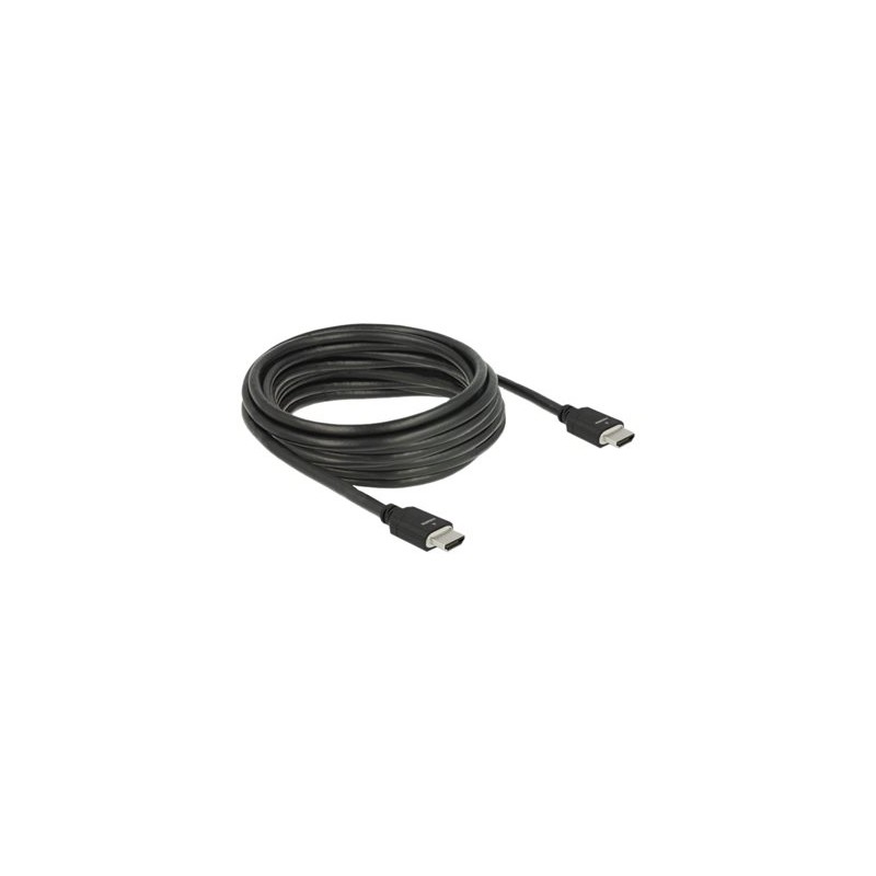 Delock - HDMI kabel - HDMI s piny (male) do HDMI s piny (male) - 5 m - trojnásobně stíněný - černá - podpora Dolby DTS-HD