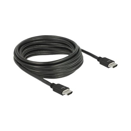 Delock - HDMI kabel - HDMI s piny (male) do HDMI s piny (male) - 5 m - trojnásobně stíněný - černá - podpora Dolby DTS-HD