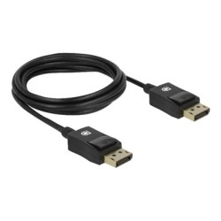 Delock Coaxial - Kabel obrazovky - DisplayPort (M) do DisplayPort (M) - DisplayPort 1.4 - 2 m - podpora 8K - cerná