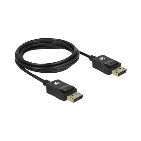 Delock Coaxial - Kabel obrazovky - DisplayPort (M) do DisplayPort (M) - DisplayPort 1.4 - 2 m - podpora 8K - cerná