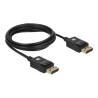 Delock Coaxial - Kabel obrazovky - DisplayPort (M) do DisplayPort (M) - DisplayPort 1.4 - 2 m - podpora 8K - cerná