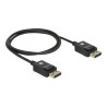Delock Coaxial - Kabel obrazovky - DisplayPort (M) do DisplayPort (M) - DisplayPort 1.4 - 1 m - podpora 8K - cerná