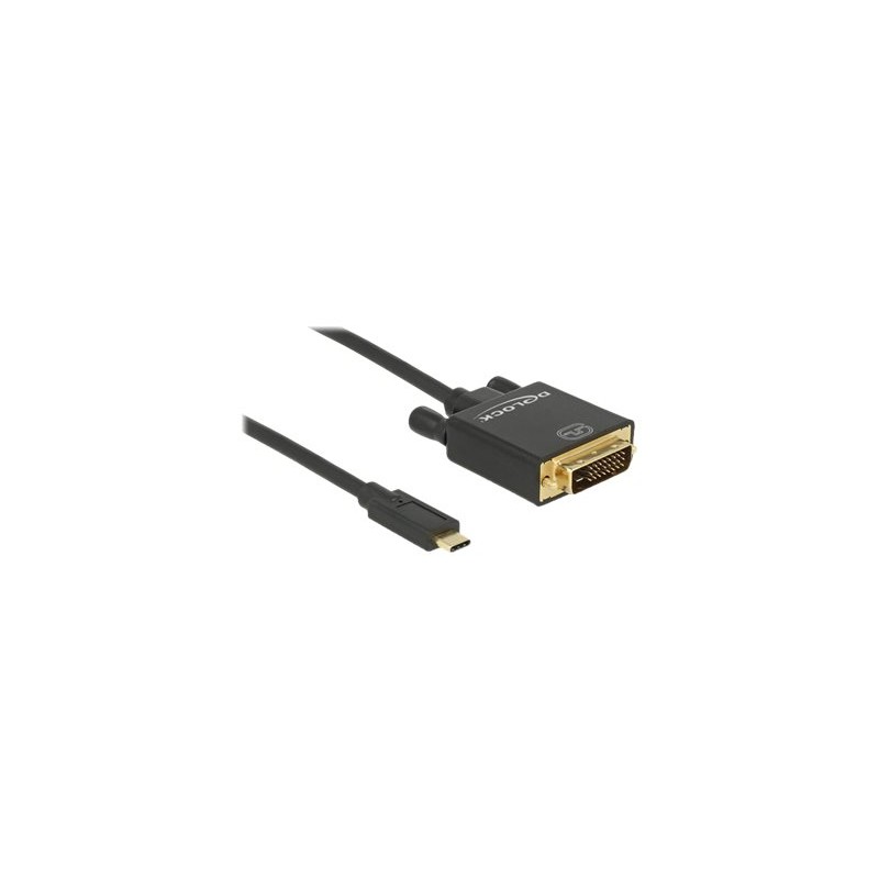 Delock - Externí video adaptér - Parade PS171 - USB-C - DVI - černá - maloobchod 85320