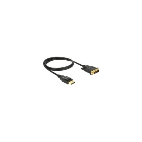 Delock - Kabel adaptéru - jeden spoj - DisplayPort (M) do DVI-D (M) - DisplayPort 1.2a - 1 m - pasivní - černá