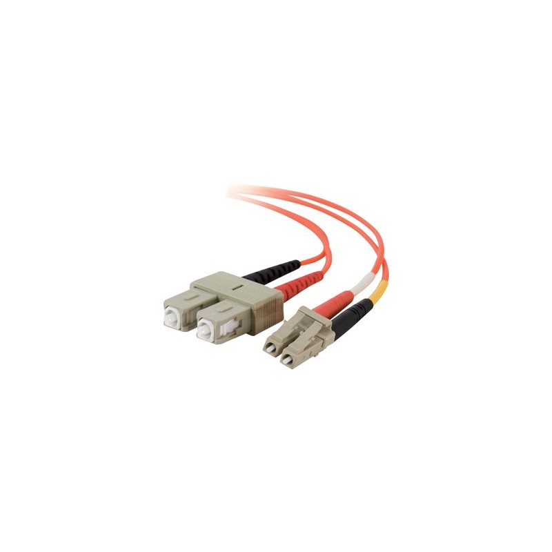 C2G Low-Smoke Zero-Halogen - Patch kabel - multirežim LC (M) do SC několik režimů (M) - 10 m - 10 m - optické vlákno - 50 / 125