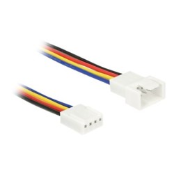 Delock - Prodlužovací kabel větráku - 4-pinová PWM (pulsně šířková modulace) (M) do 4-pinová PWM (pulsně šířková modulace) (F)