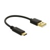 Delock - USB adaptér - USB (M) do 24 pin USB-C (M) - 3 A - 15 cm - černá